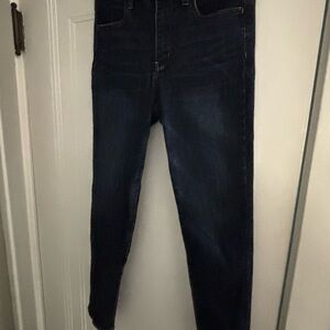 American Eagle Outfitters Dark Blue High-Rise Skinny Jeans